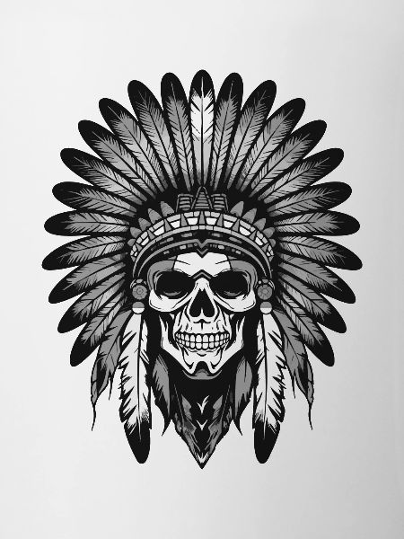 Apache Indian Skull Chief