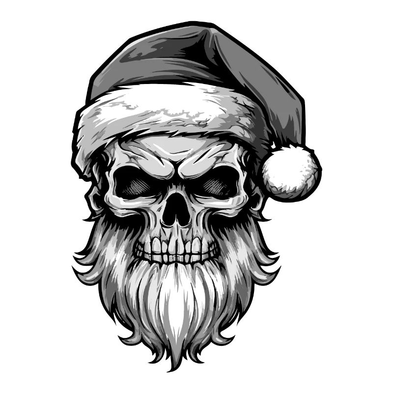 Weihnachtsmann Totenkopf