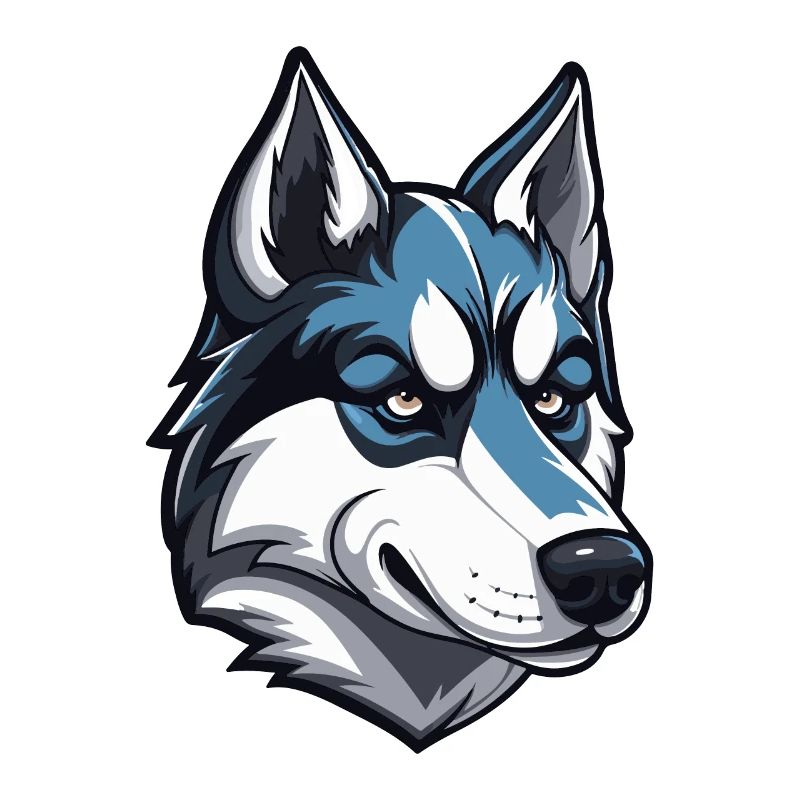 Husky Dog Head