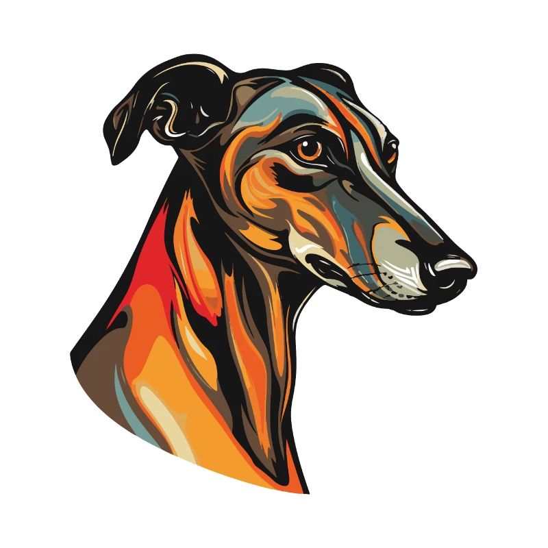 Greyhound Tête de chien
