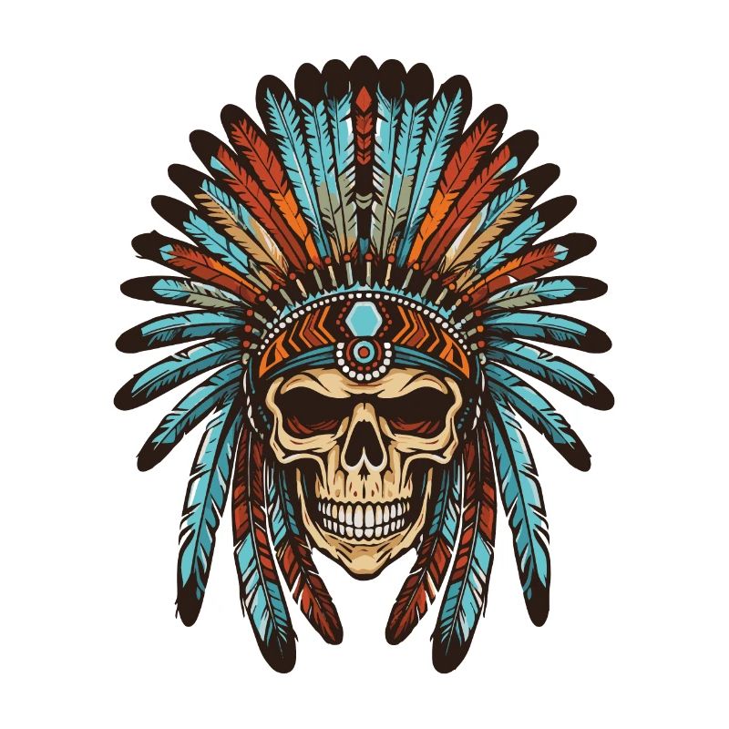 Crâne indien Apache