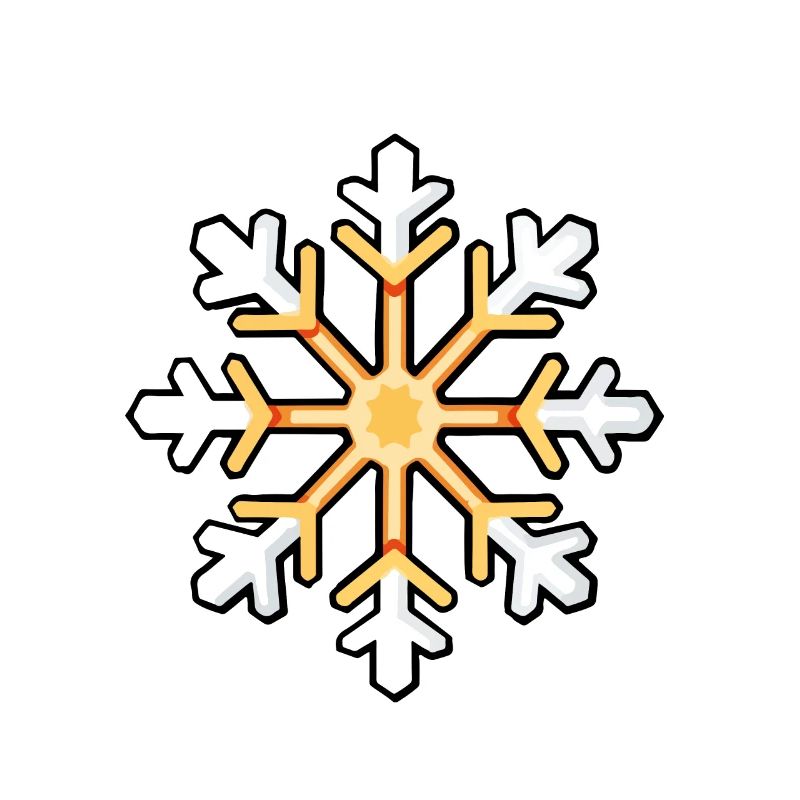 Symbole d’hiver flocon de neige
