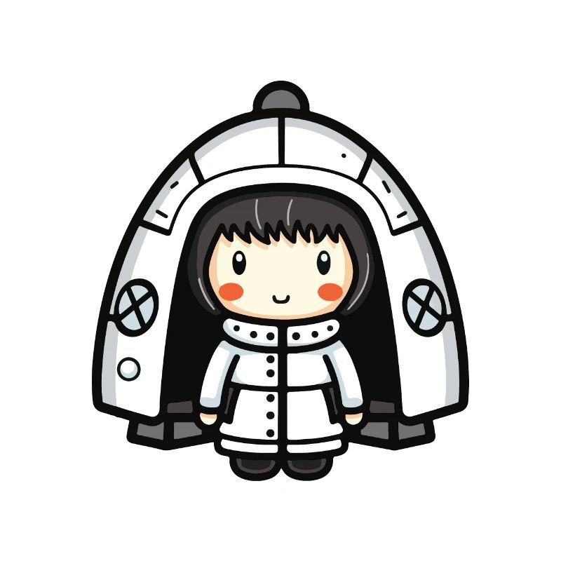 Igloo Eskimo Winter Comic