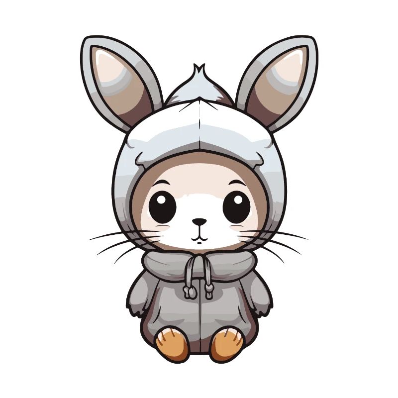 Bande dessinée d’hiver lapin