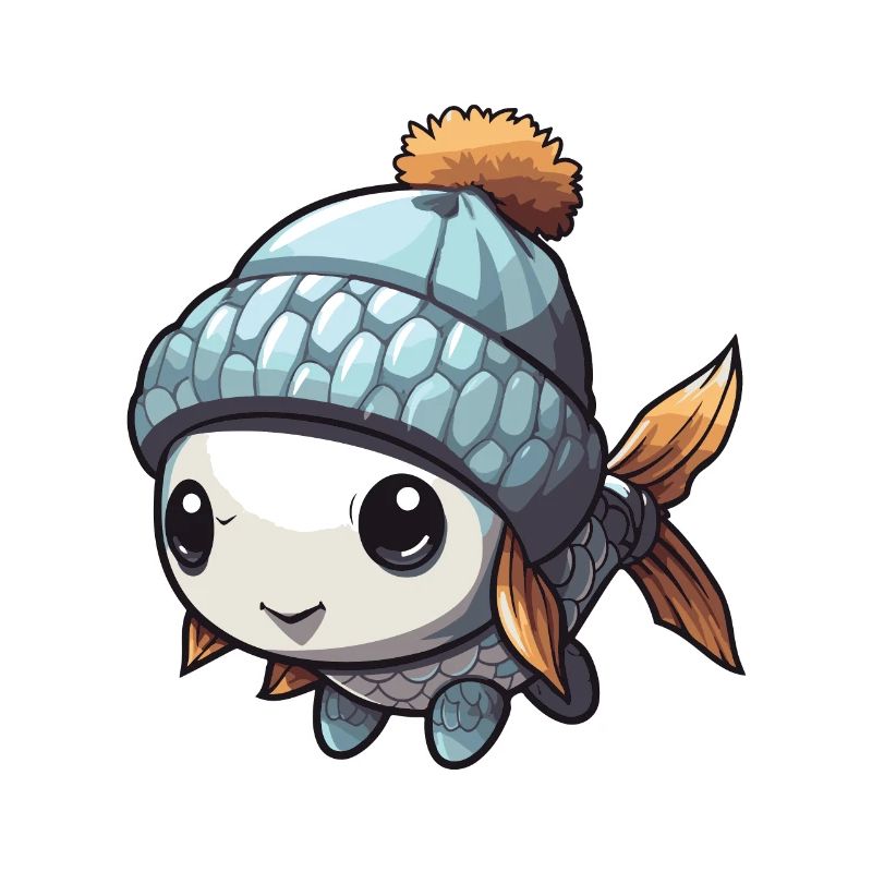 Bande dessinée d’hiver de poisson
