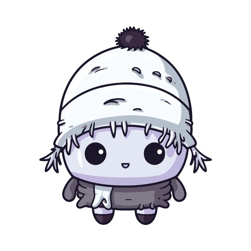 Eskimo Comic Erkältung Winter