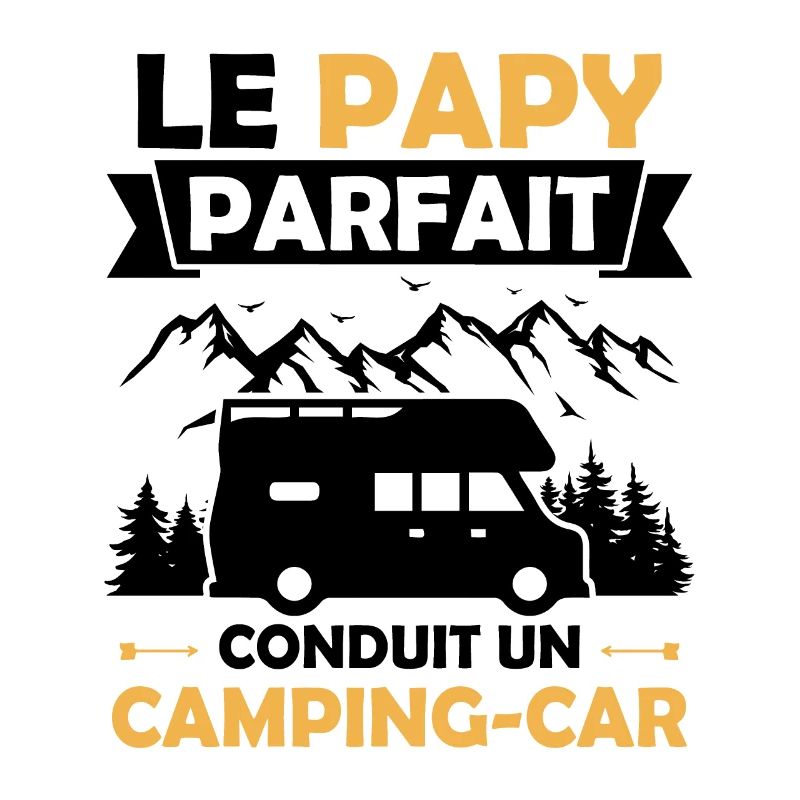 Le papy parfait conduit un camping car