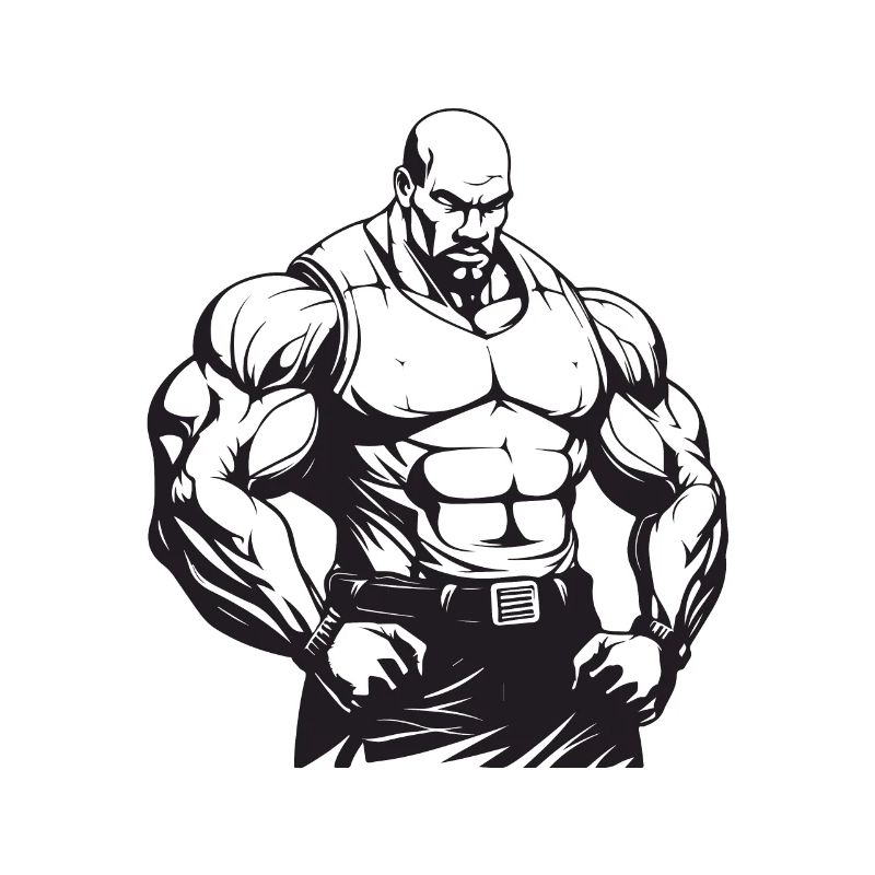 Bodybuilder Muscles Workout Gym