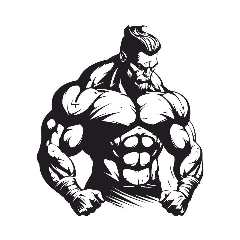 Bodybuilder Muscles Workout Gym