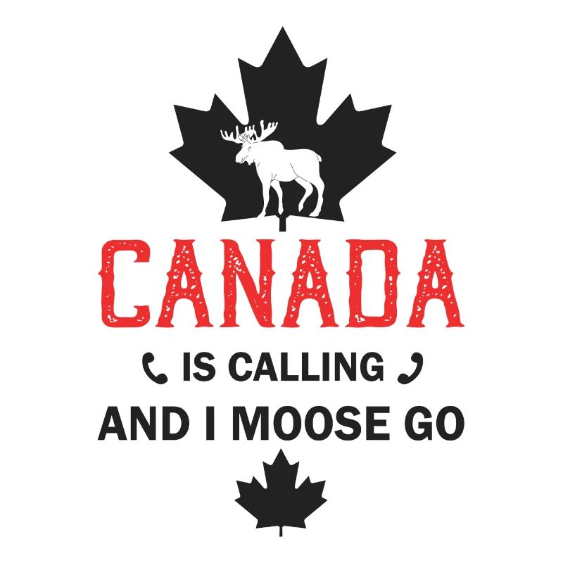 Orignal du Canada Drapeau canadien Feuille d’érable