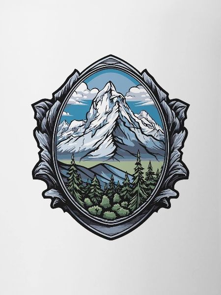 Mountains Winter Symbol