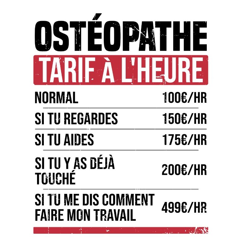 Osteopath Stundensatz Geschenkidee Humor