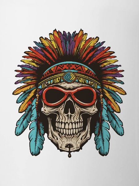 Crâne Apache amérindien