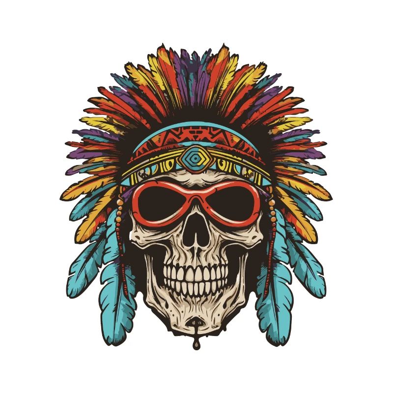 Crâne Apache amérindien