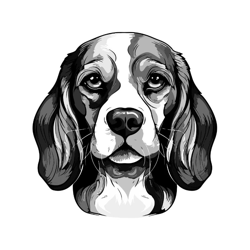 Portrait de chien Beagle