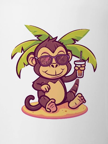 Monkey Summer Beach Vacation
