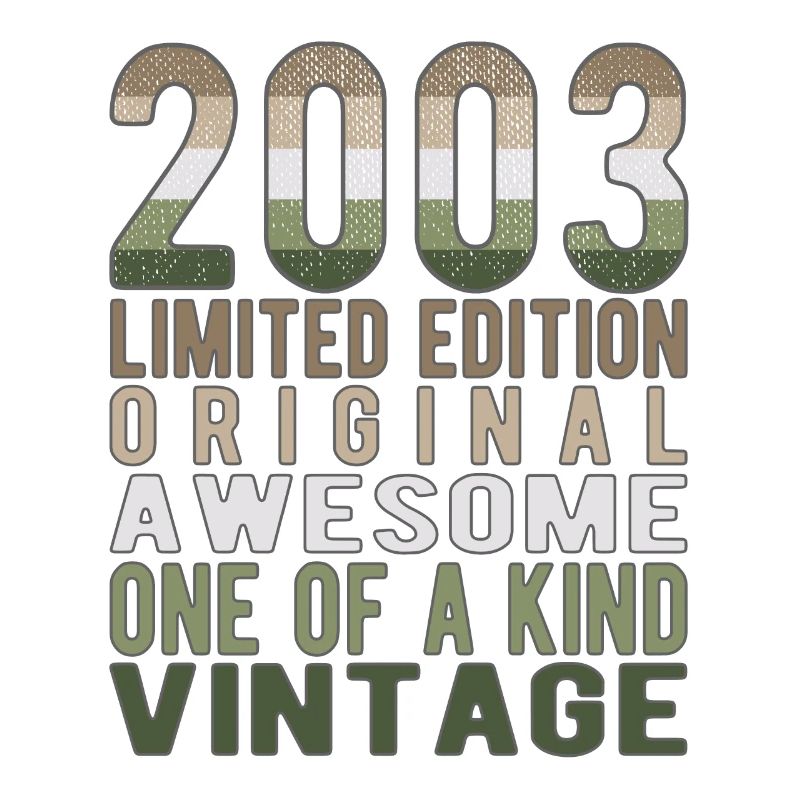 Limited Edition seit 2003 Geburtstag Vintage 2003