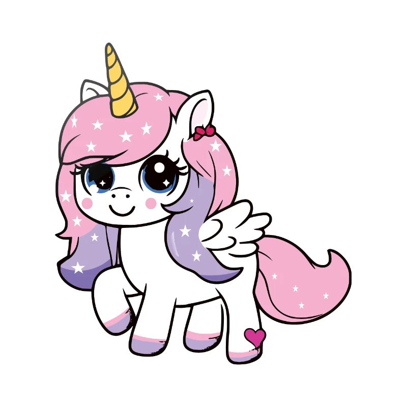 Licorne avec étoiles
