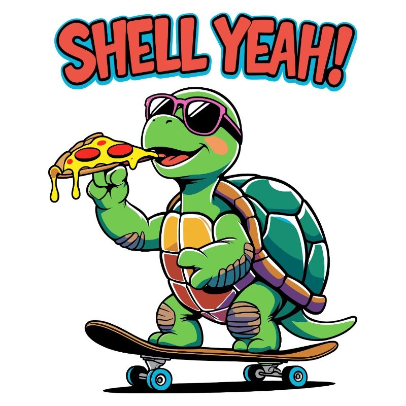 Cooles Schildkröten-Design - Shell Yeah!