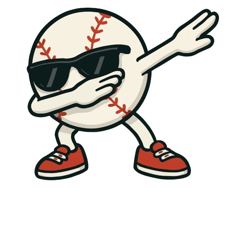 Lunettes de soleil de baseball Cartoon Dab Dance Dabbing