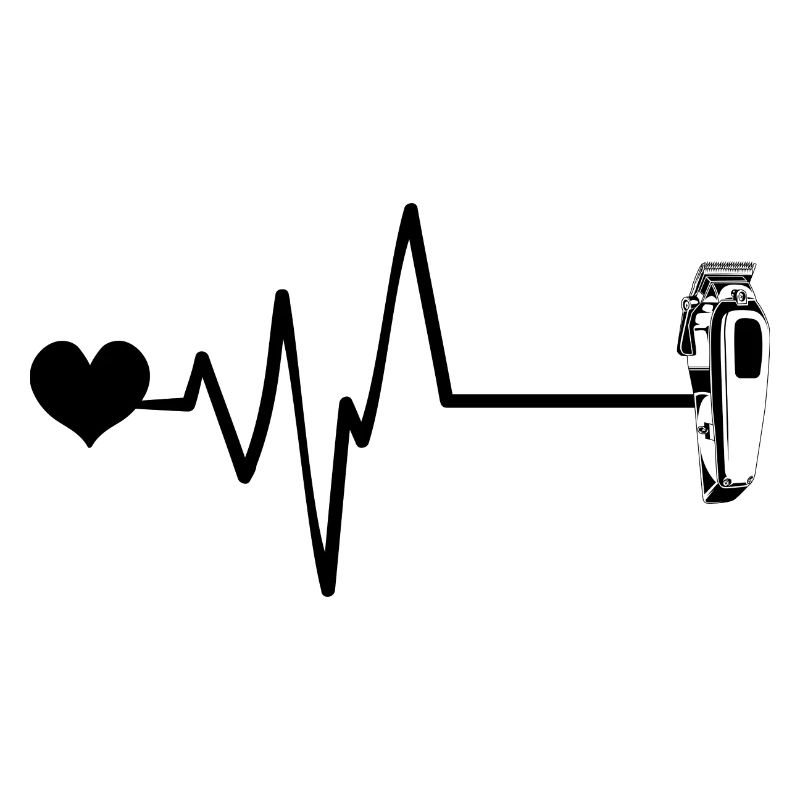 Shaving Barber Pulse Heart Love