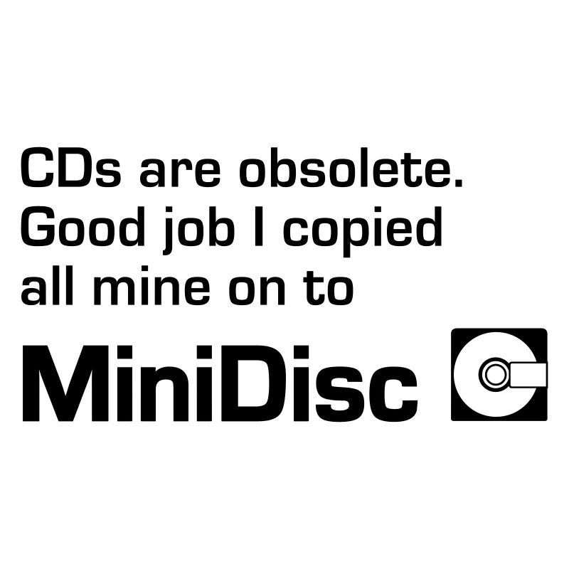 MiniDisc. CDs are obsolete.