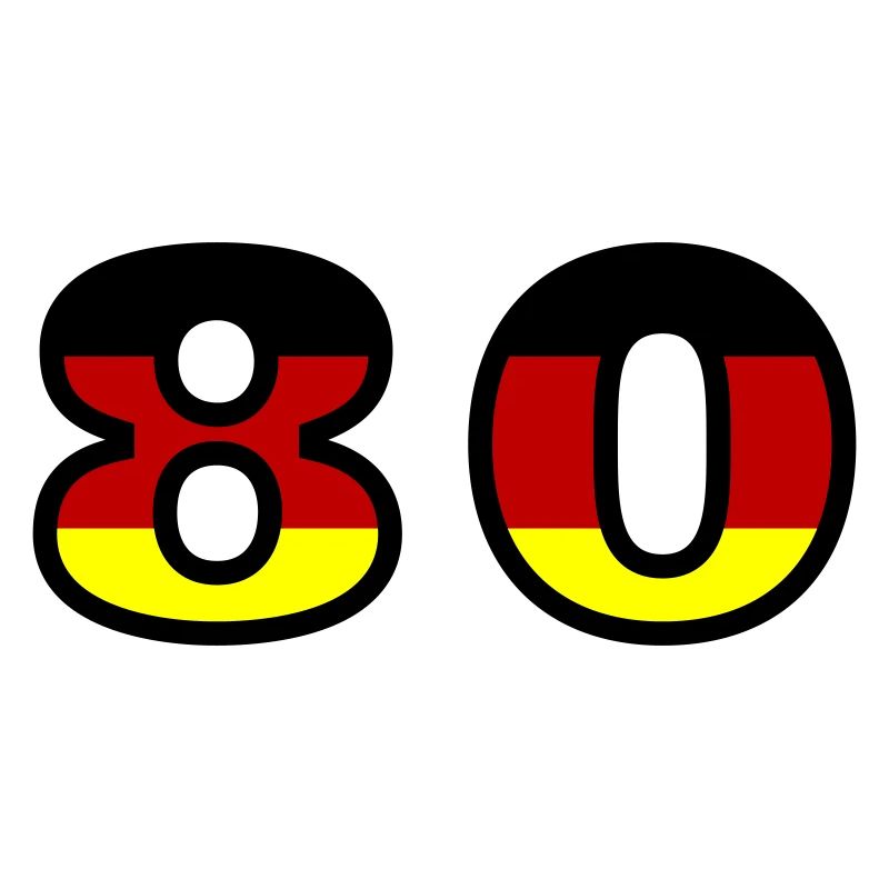 80 Number Germany Jersey