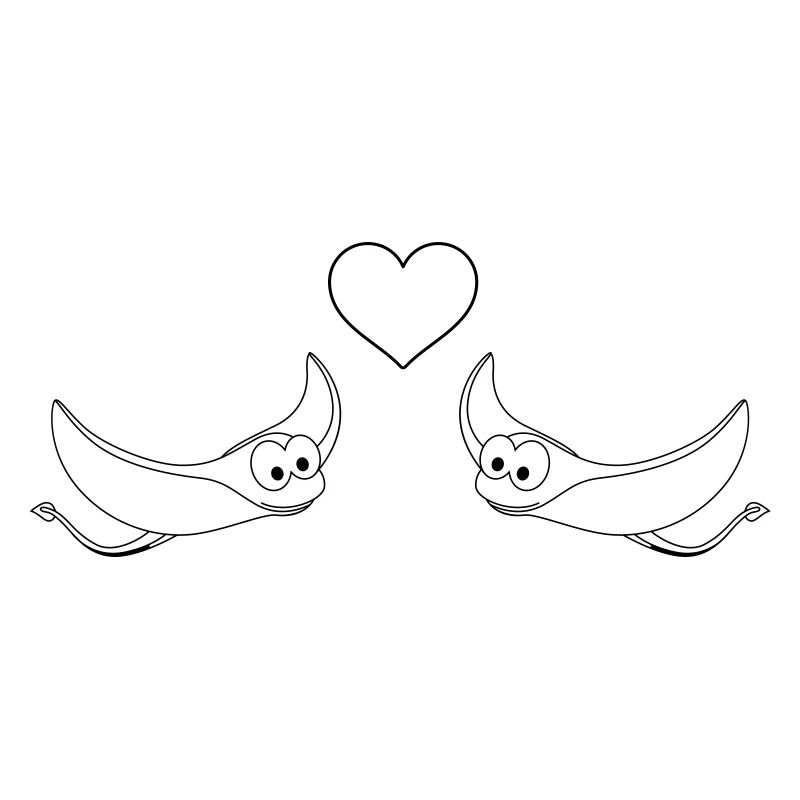 Rays Comic Animal Couple love