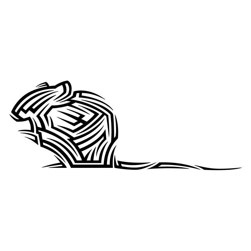 Tatouage tribal de souris