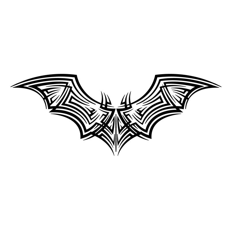 Fledermaus Tribal Tattoo