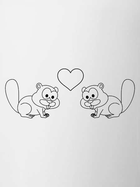 Beaver Comic Couple Love