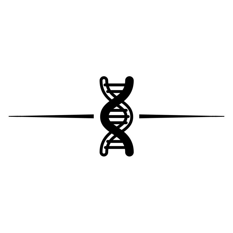 Ligne de symbole Adn