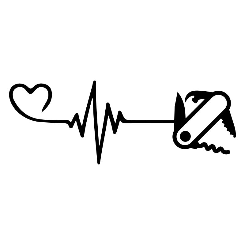 Pocket Knife Love Pulse Heart