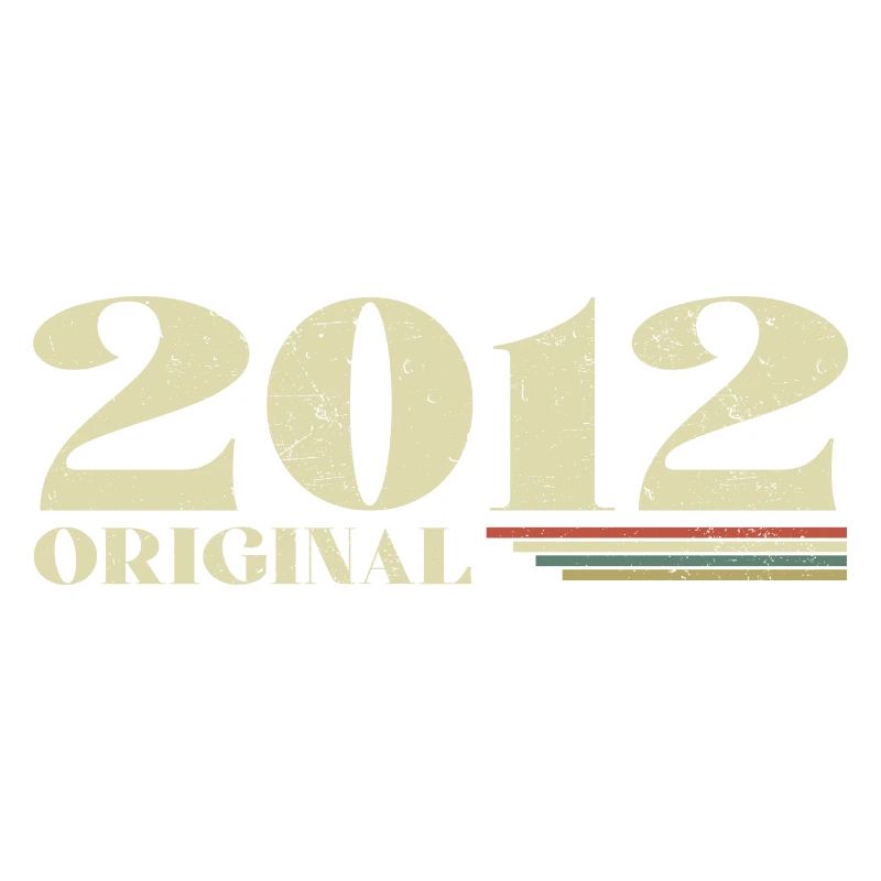 Original 2012 Vintage 2012 anniversaire 2012 rétro