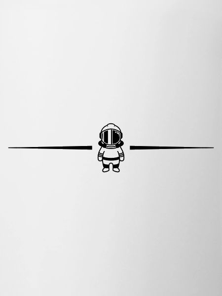 Astronaut line symbol