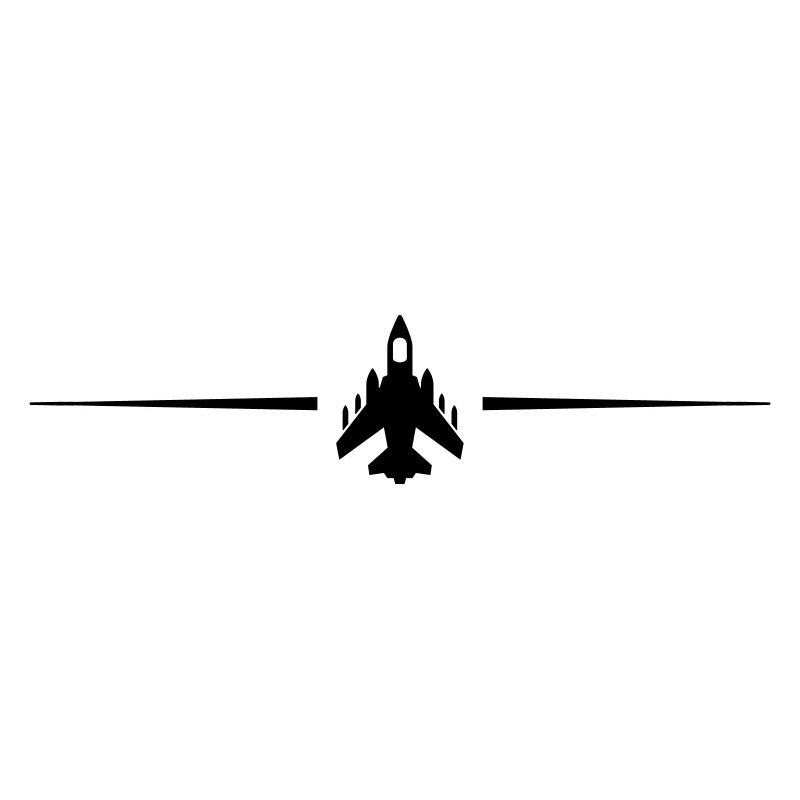 Airplane jet line