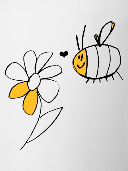 Bee and flower