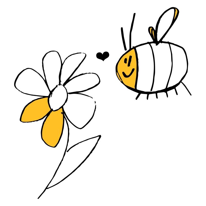 Bee and flower