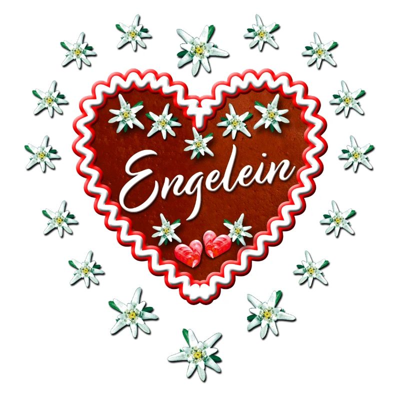 50 Lebkuchenherz Engelein Edelweiss Herzchen