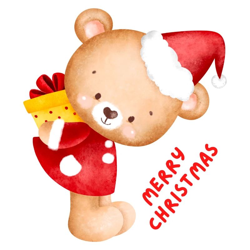 Weihnachten - Merry Christmas - Teddy