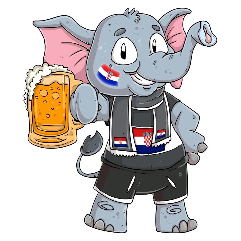Croatie Fan Elephant