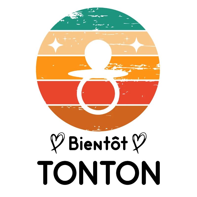 Bientôt tonton oncle naissance grossesse retro