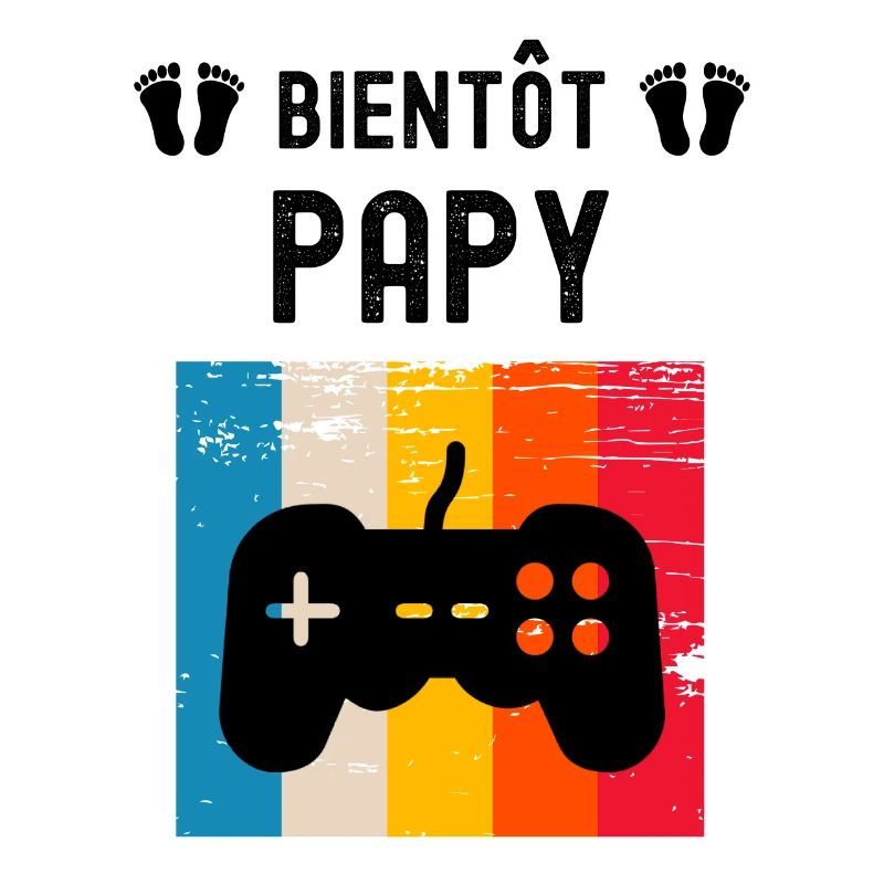 Bientôt papy gamer gaming annonce grossesse papy