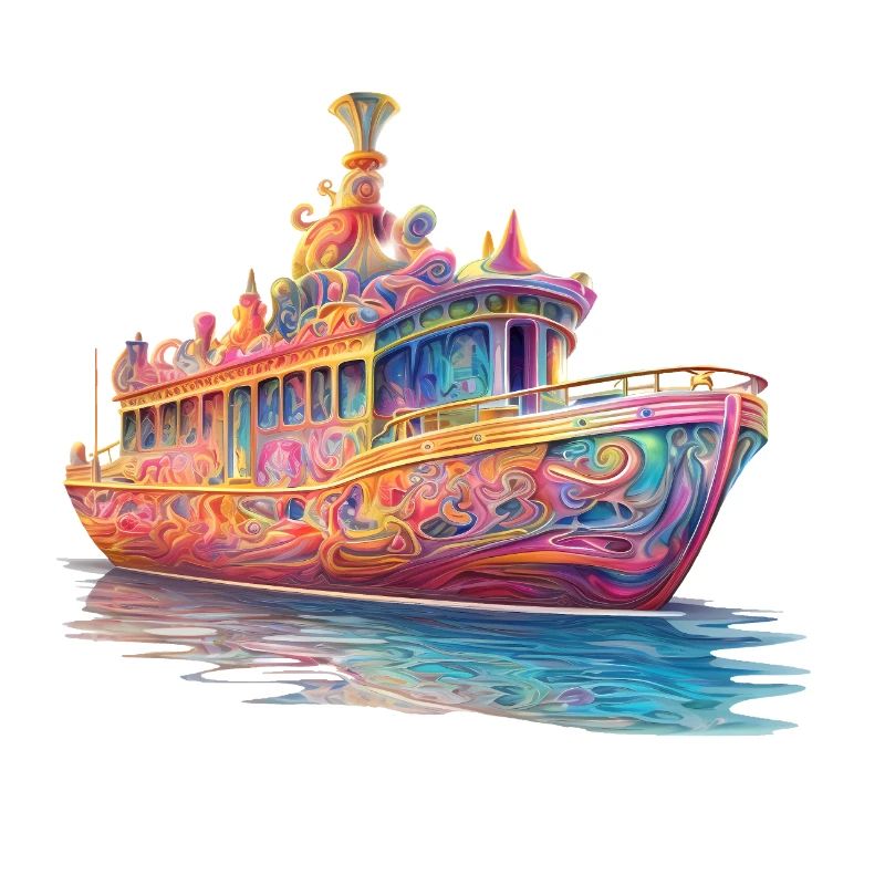 Psychedelische Odyssee Traumboot
