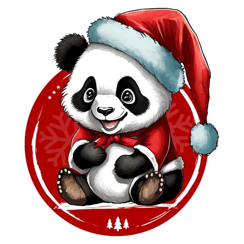 Panda de Noël