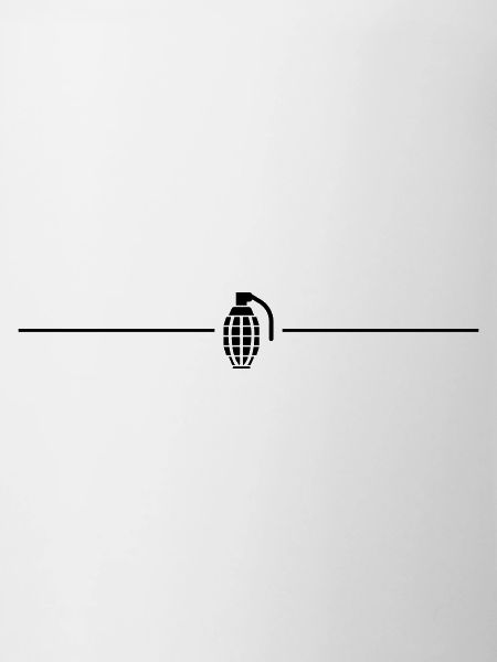 Grenade line icon