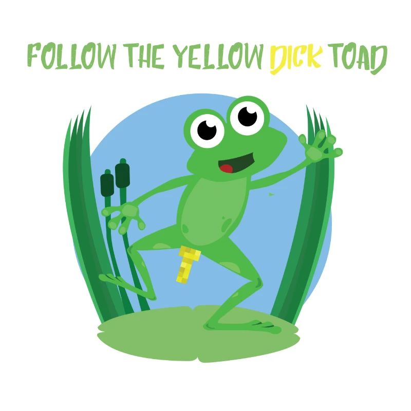 Follow the yellow dick toad