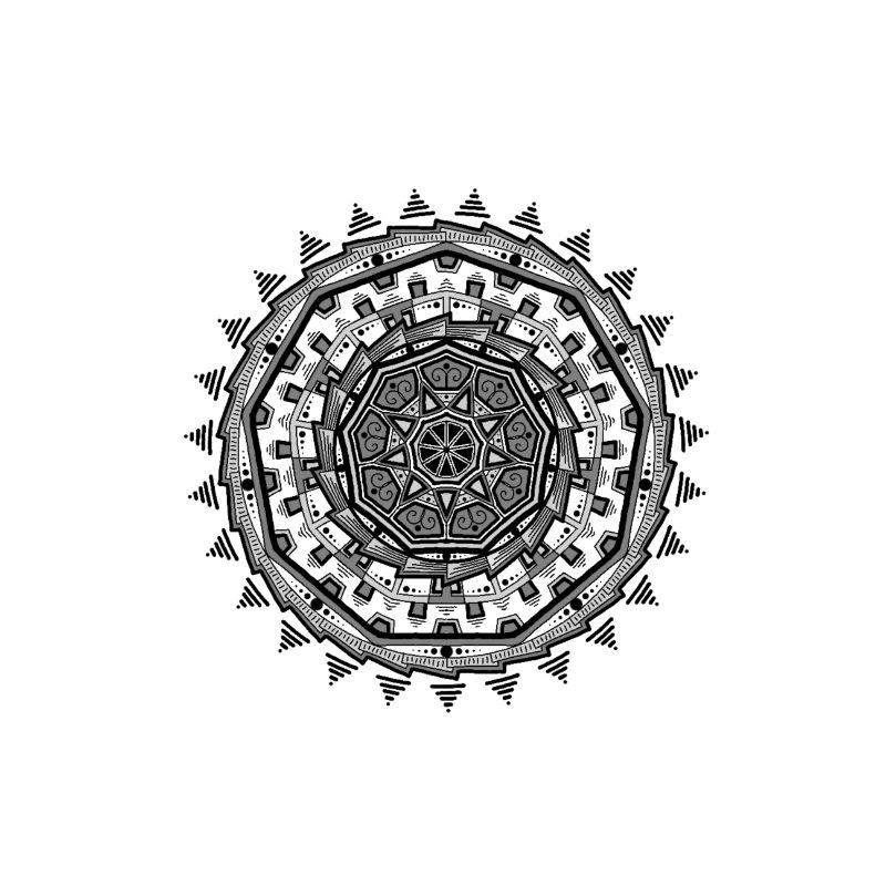 Shaded Aztec Mandala