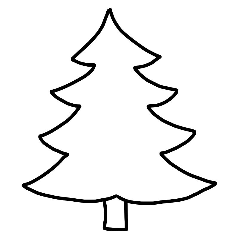 Fir tree drawing