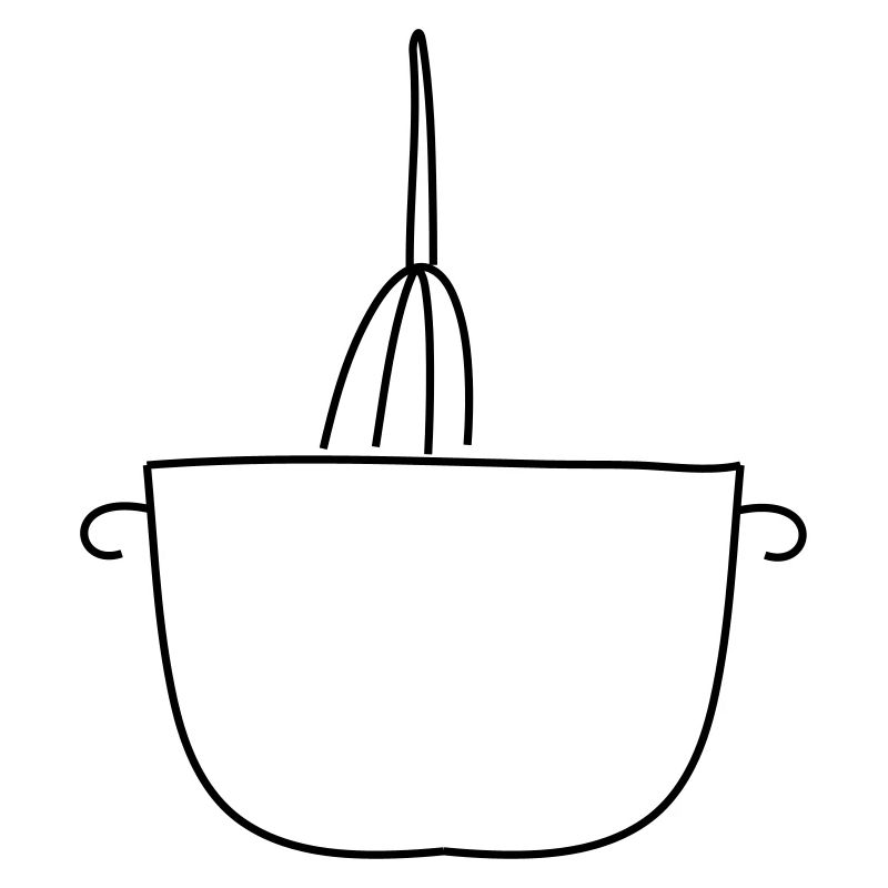 Whisk print for baking / for bakers